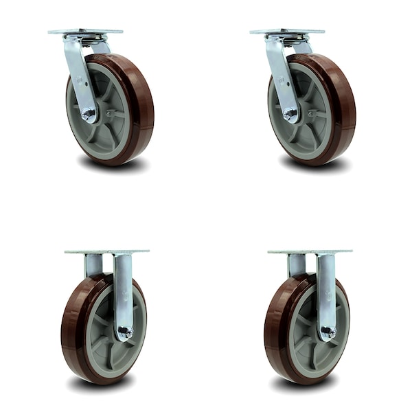 Greenlee Caster Set - MA6065 GMX Material Cart -2 Swivel 2 Rigid -SCC, 4PK
